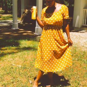 Yellow Polka Dot Dress